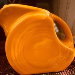 Fiestaware marigold mini disc pitcher